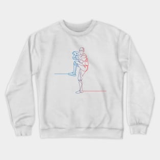 Line Art – Baseball Pitcher Crewneck Sweatshirt